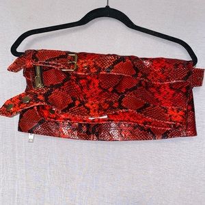 H&M X Farren Jean Andrea snake-skin skirt